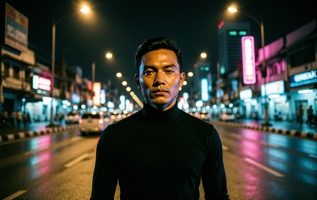 Jakarta urban night aesthetic